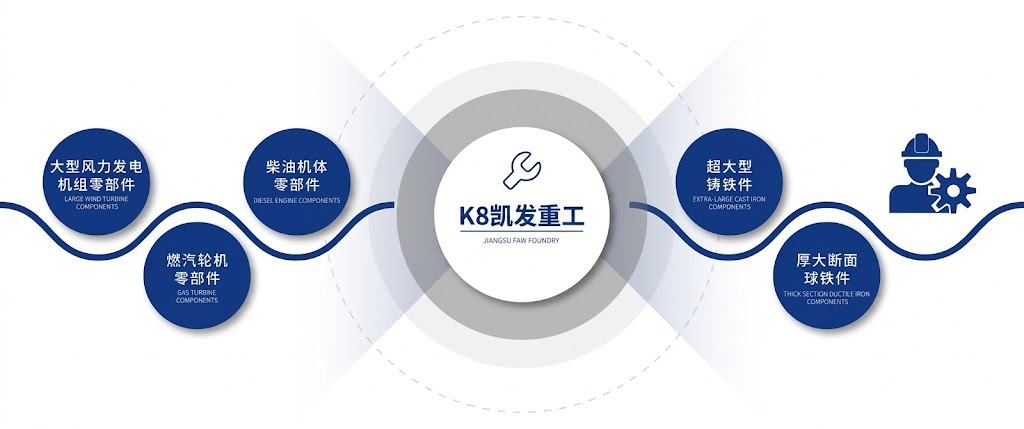 K8凯发重工铸造产品品类示意图